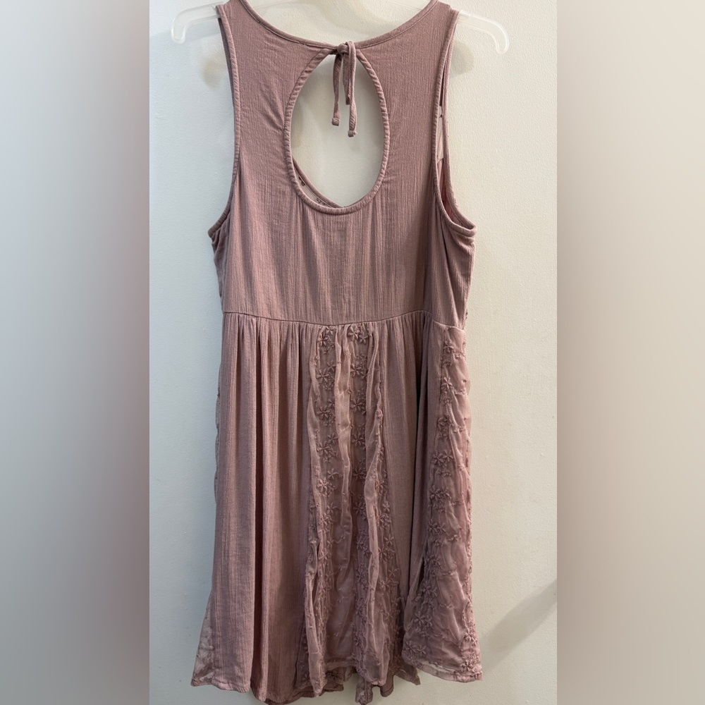 Abercrombie & Fitch Boho Embroidered Lace Mini Dress M - Picture 13 of 14